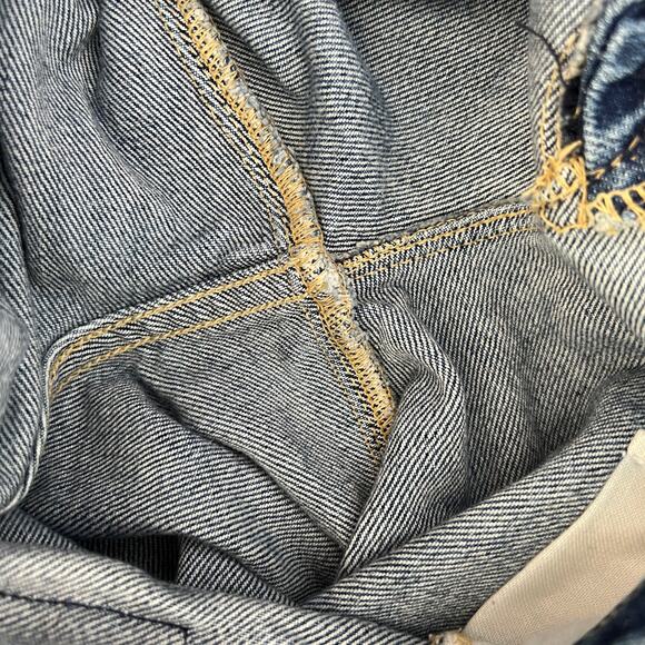 Current/Elliott The Boyfriend Jeans Denim Blue Women’s Sz 25 High Rise Straight - Picture 8 of 11